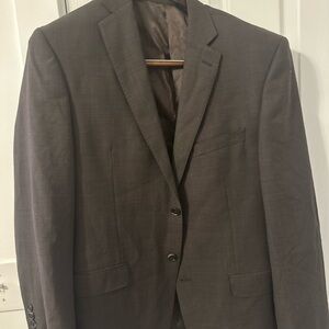 Joseph Abboud Brown Patterned Suit